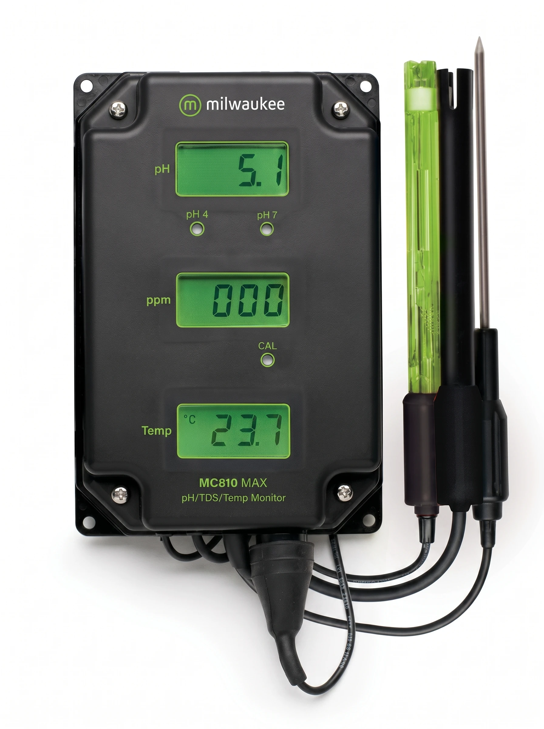 Monitor de pH/TDS y Temperatura para línea de proceso MC810 Milwaukee