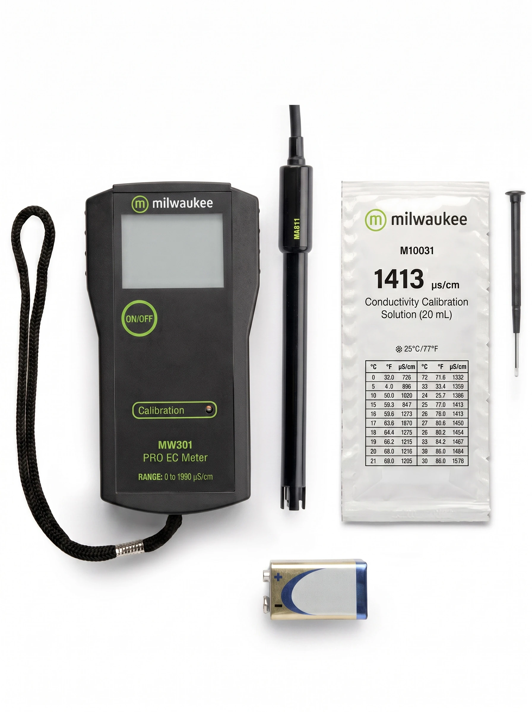 Medidor CE de rango bajo (LR) portatil con ATC MW301 Milwaukee
