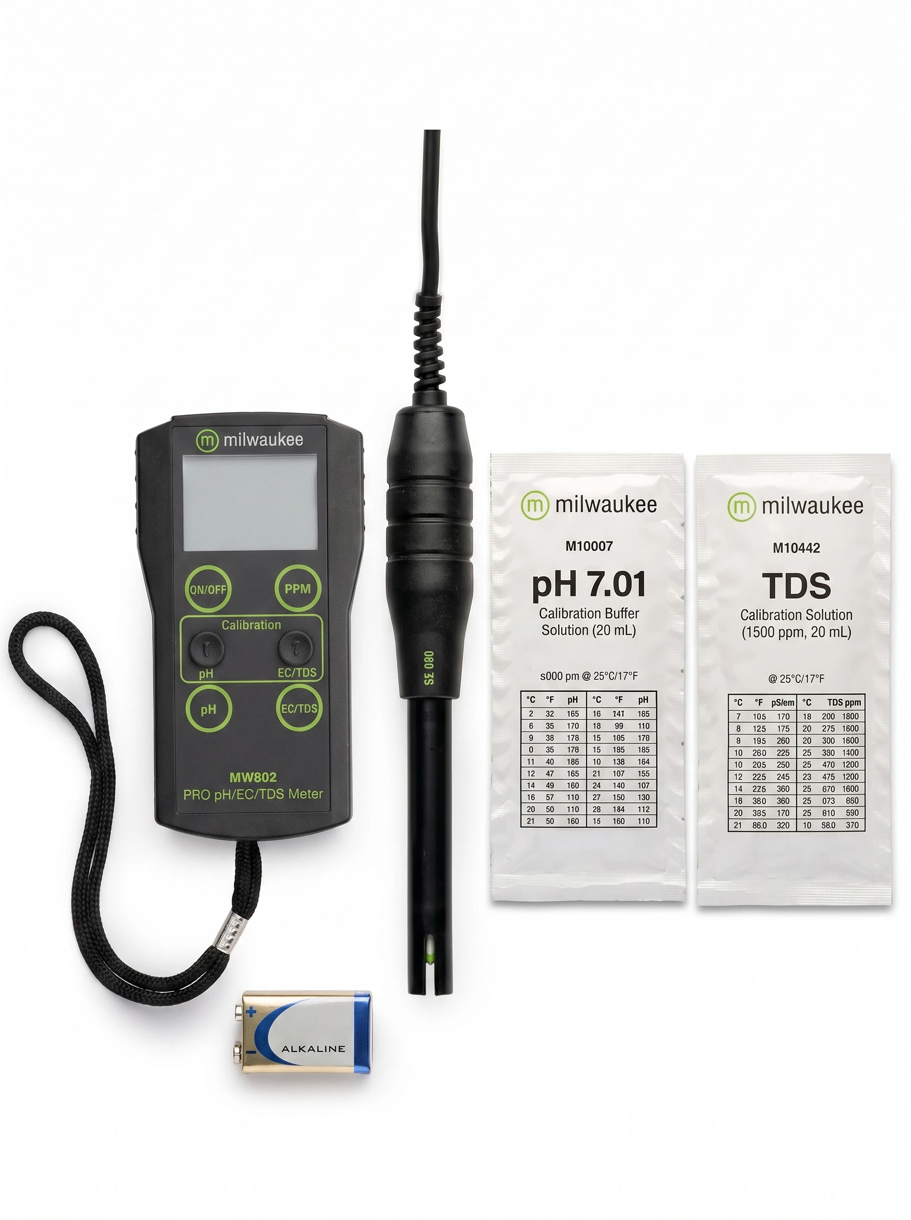 Medidor pH/CE y TDS de alto rango MW802 Milwaukee