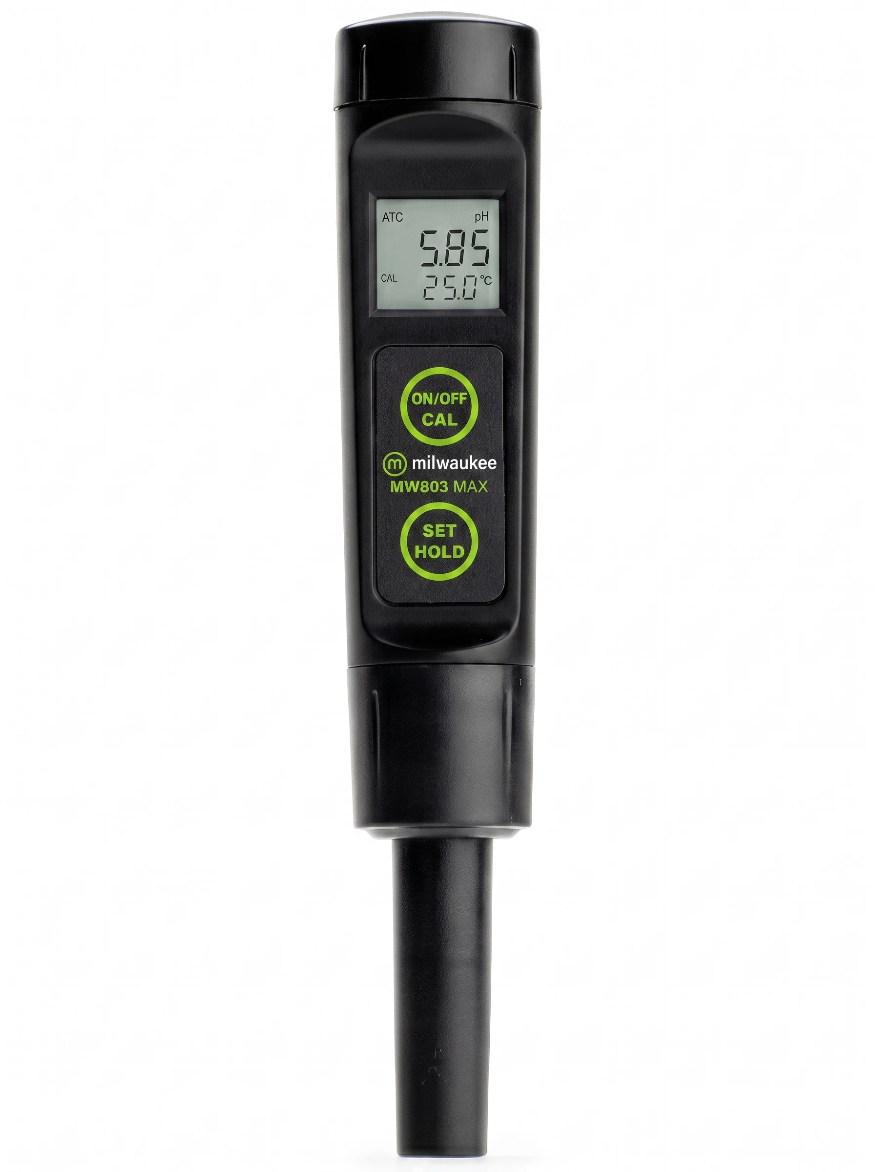 Medidor de pH/EC/TDS y temperatura de bolsillo económico con ATC resistente al agua MW803 Milwaukee