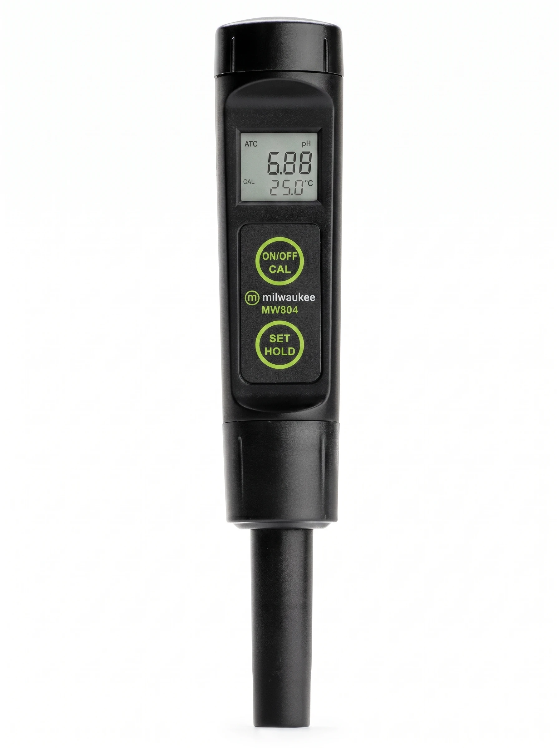 Medidor de pH/EC/TDS y temperatura de bolsillo económico de alto rango con ATC resistente al agua MW804 Milwaukee