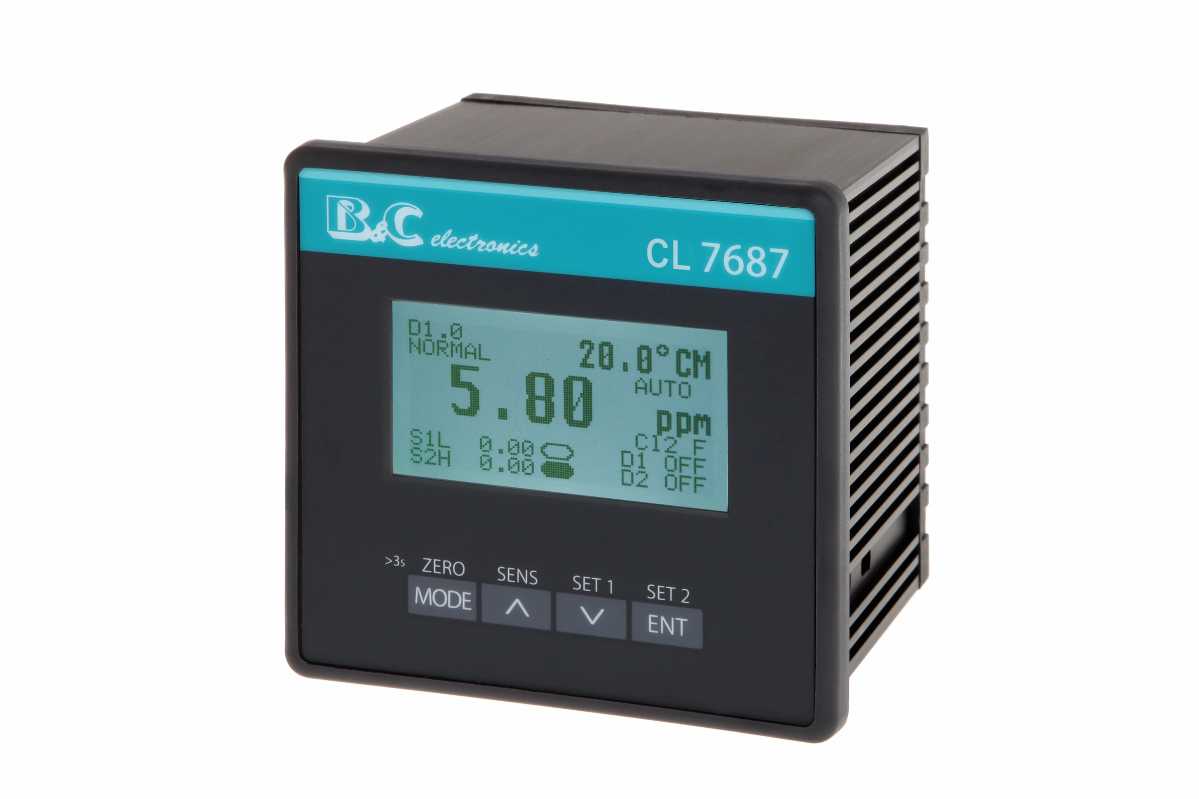 Transmisor / Controlador de Cloro, Dióxido de Cloro y Ozono CL 7687 B&C Electronics