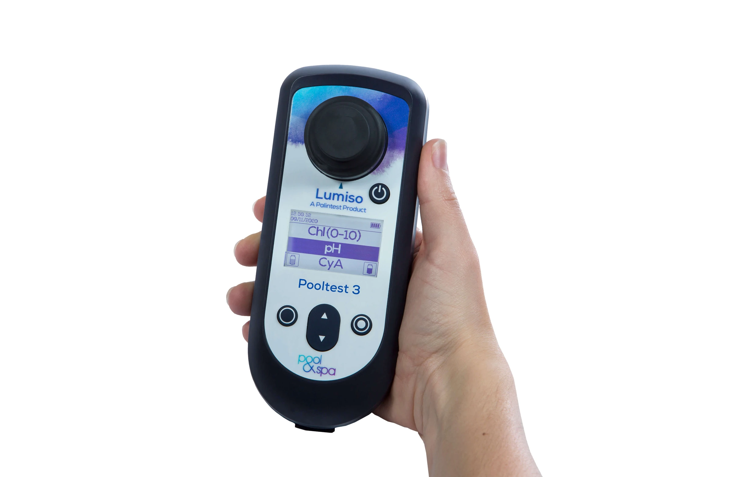 Fotómetro para pH, Cloro Libre y Ácido Cianúrico Lumiso Pooltest 3 Palintest